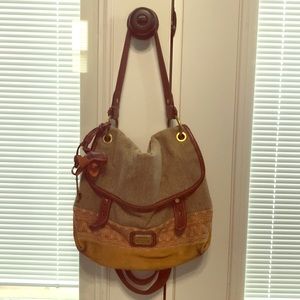 Fossil Fold Over Crossbody
